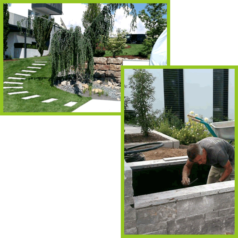 Collage Gartengestaltung