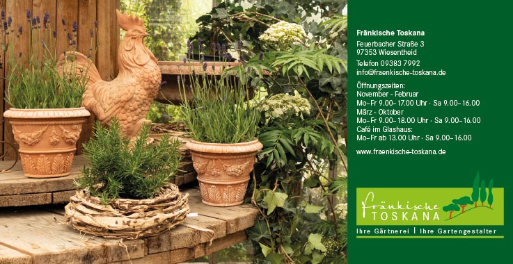 Fränkische Toskana Ihre Gärtnerei und Gartengestalter in Wiesentheid